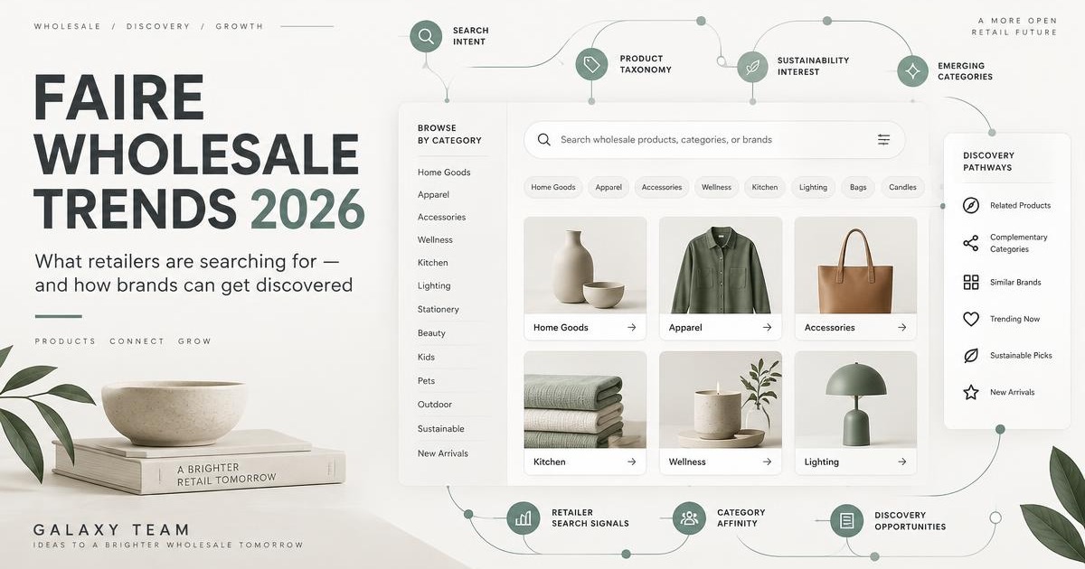 Faire wholesale trends 2026 and product discovery for brands